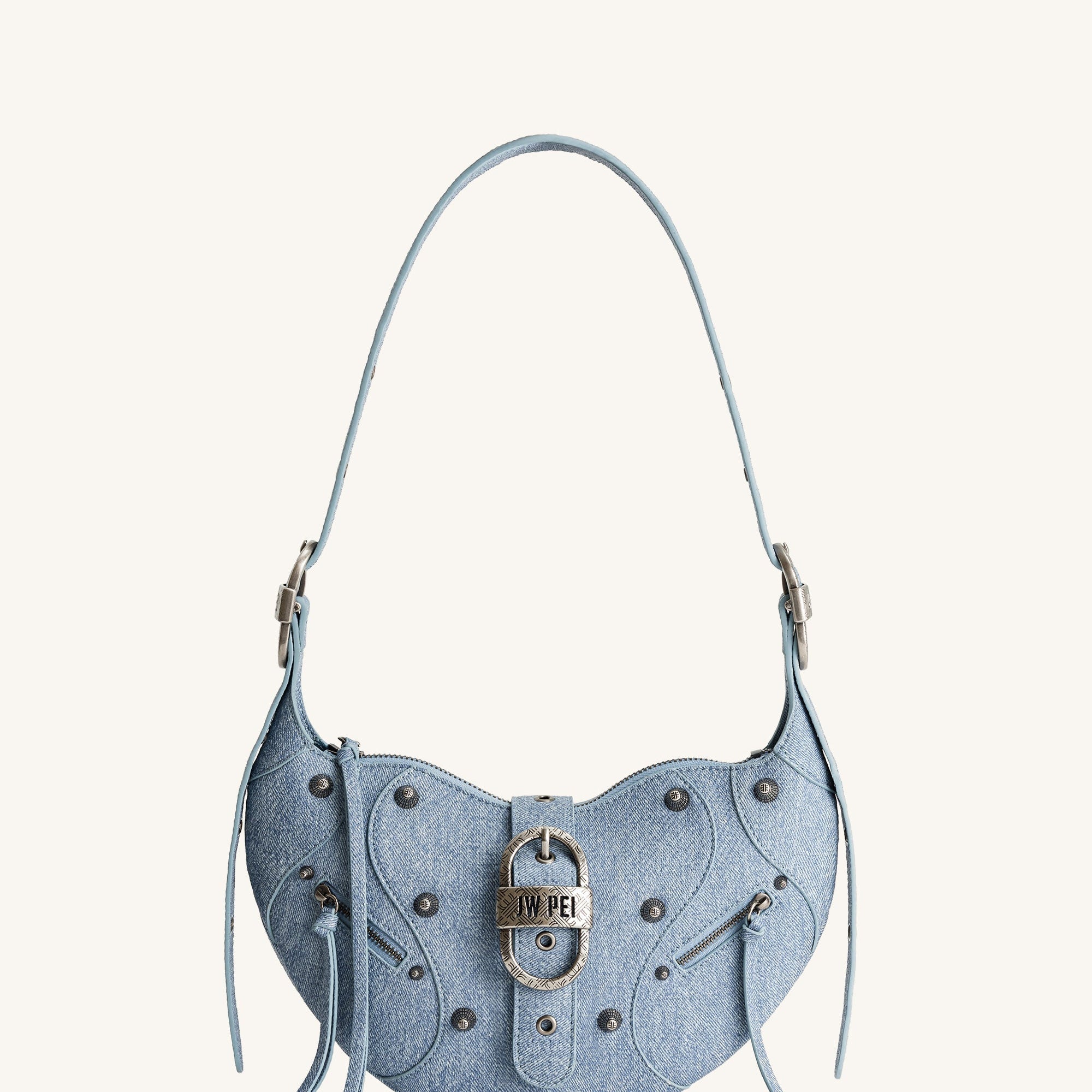 Tyra Denim Omuz Çantası - Mavi