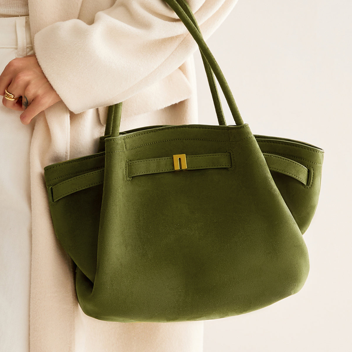 Olive Charm Tote Çanta