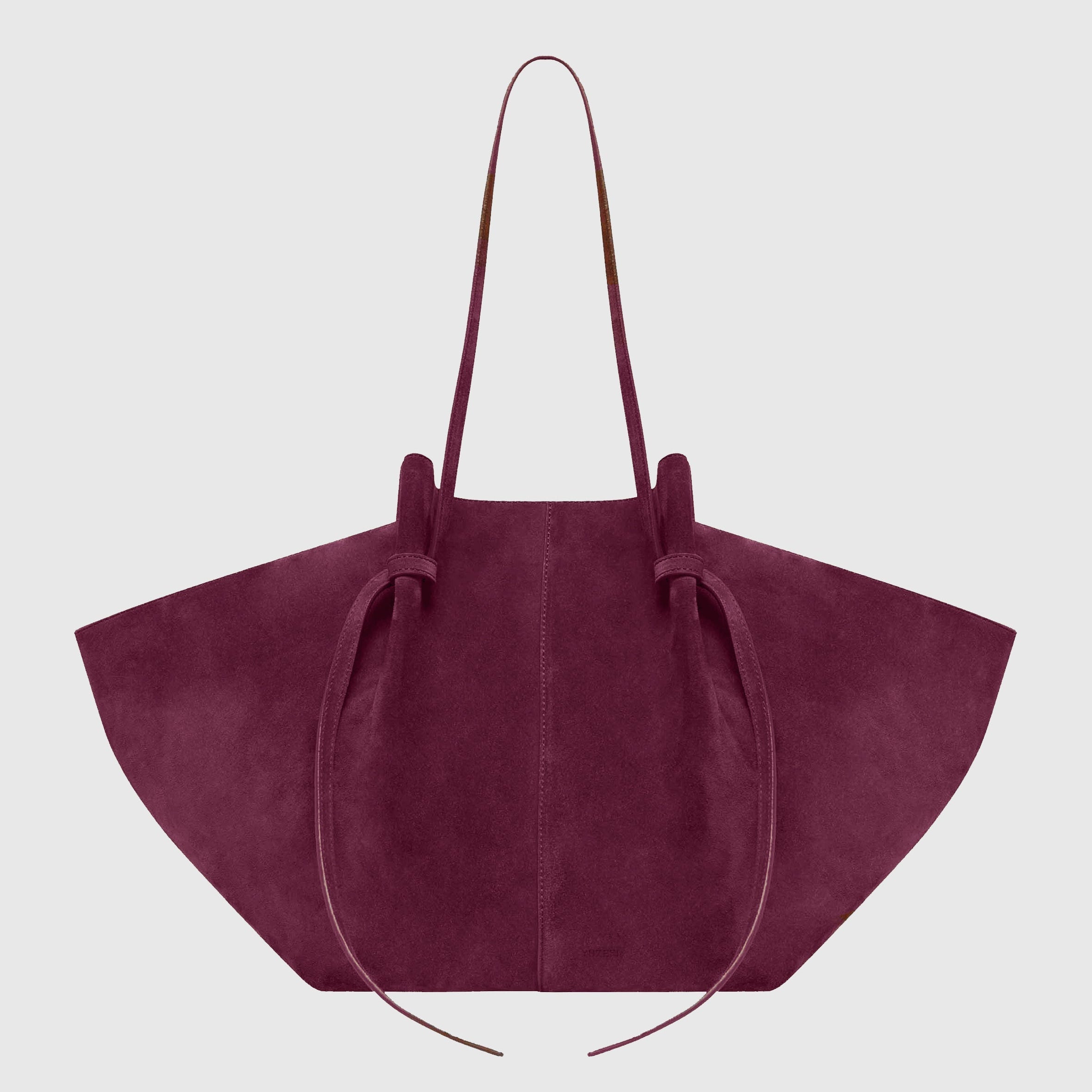 Vetra Süet Tote Çanta - Süet bordo