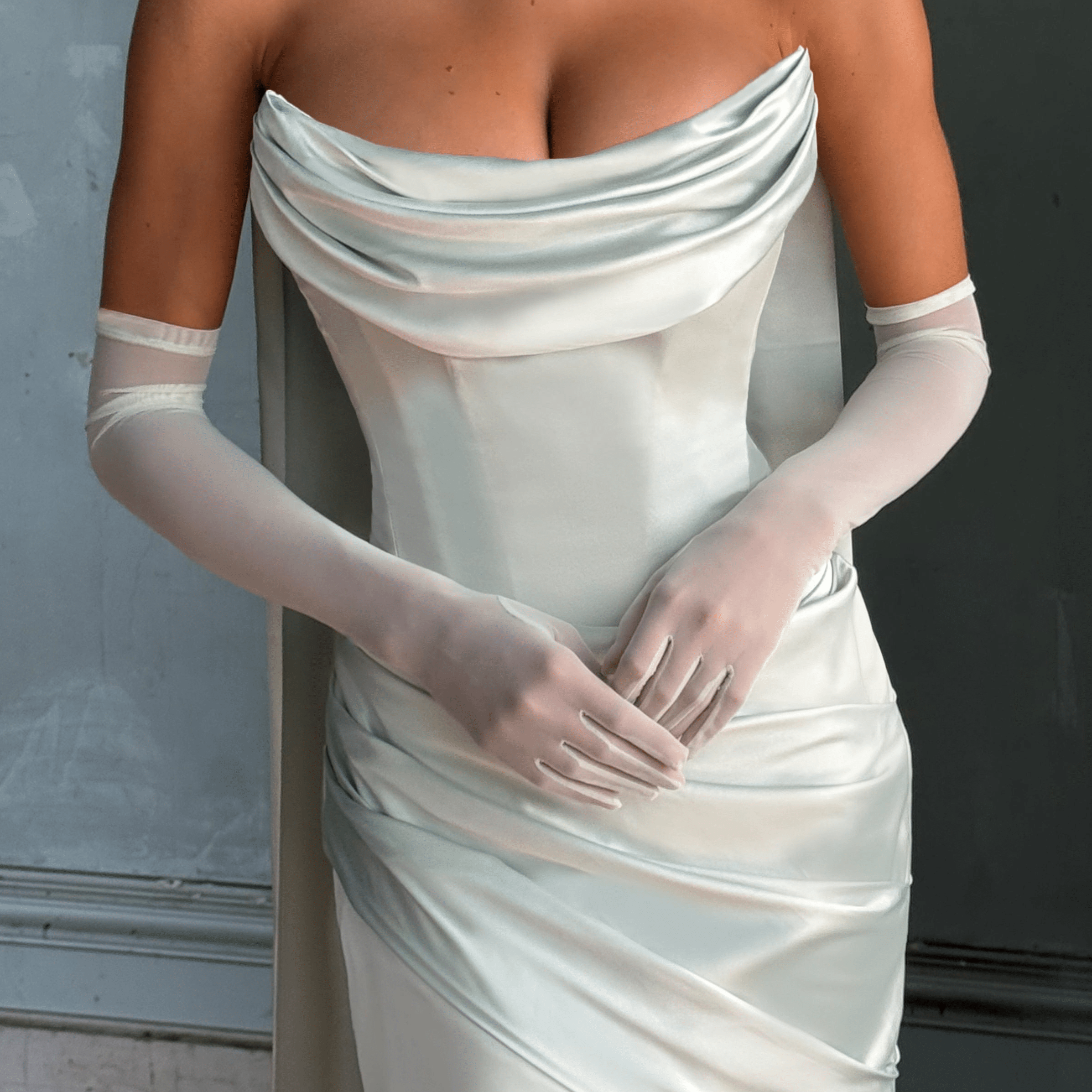 Ely Beyaz Elbise – Mint