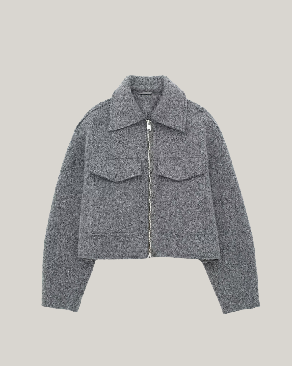 Polo Yaka Kısa Ceket