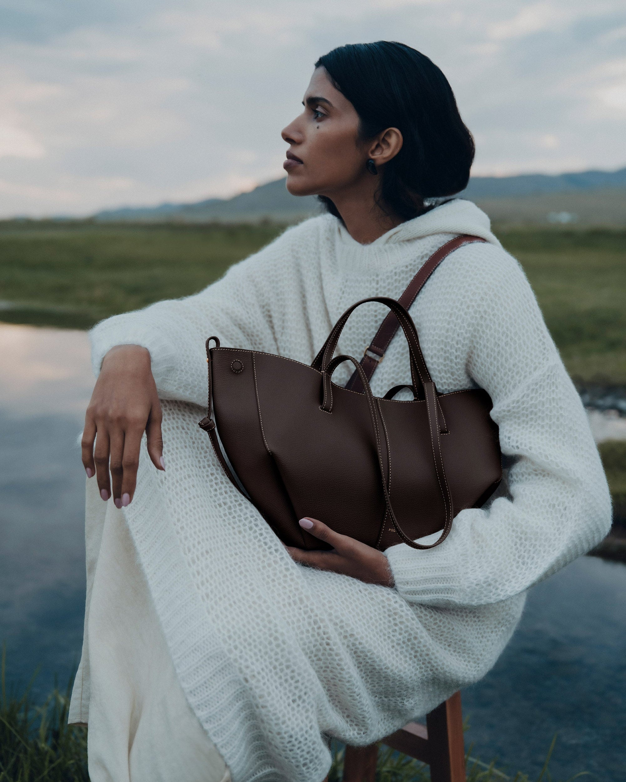 Cirelle Small Tote Çanta - Kahverengi