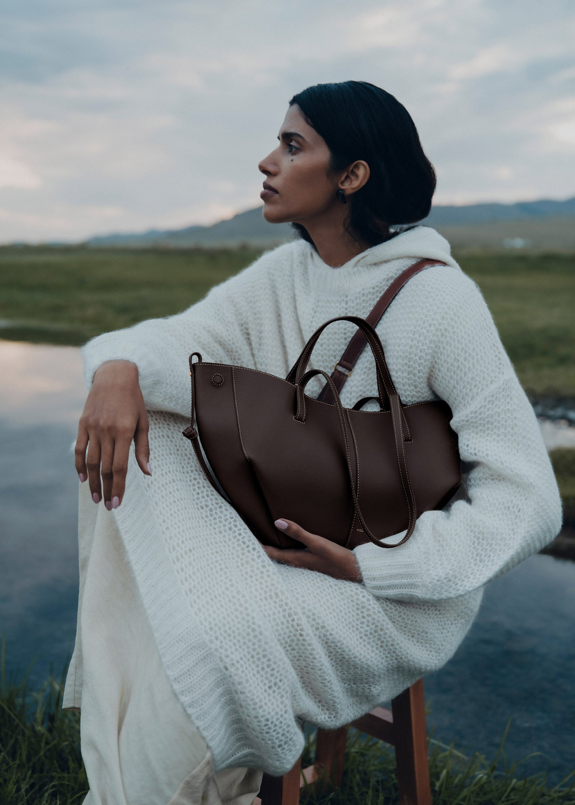 Cirelle Small Tote Çanta - Kahverengi
