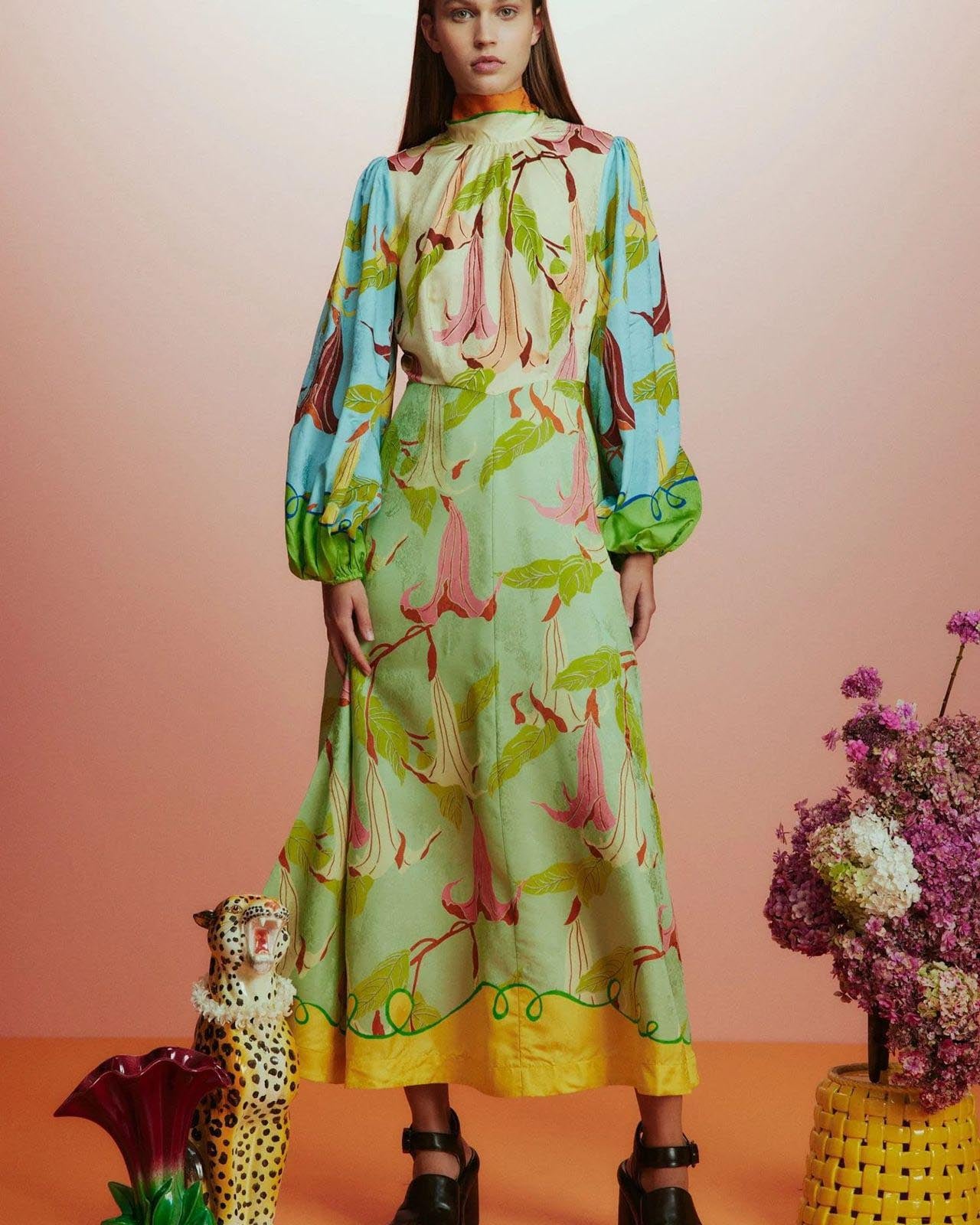 Botanic Reverie Maxi Elbise