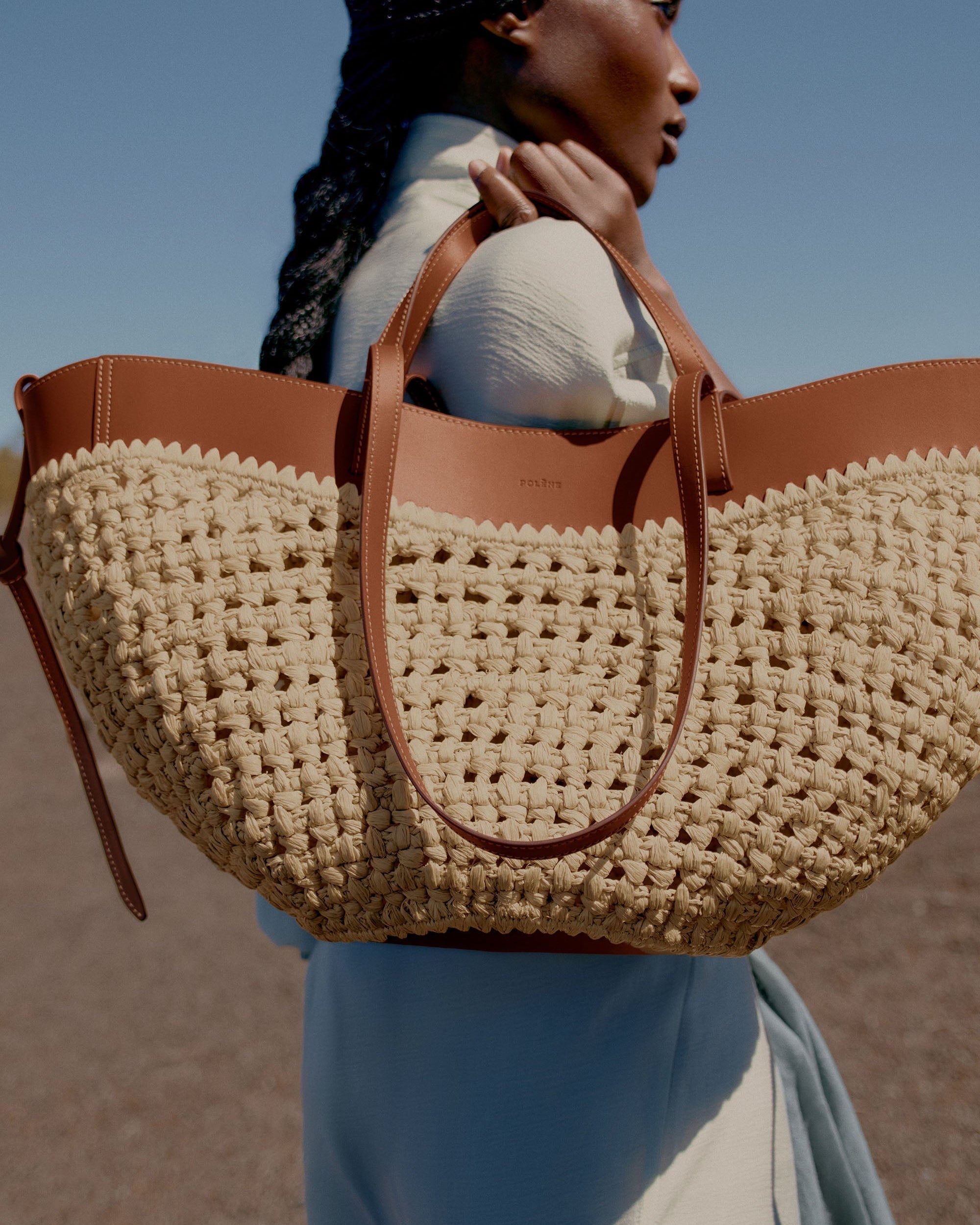 Cirelle Tote Çanta - Rafya