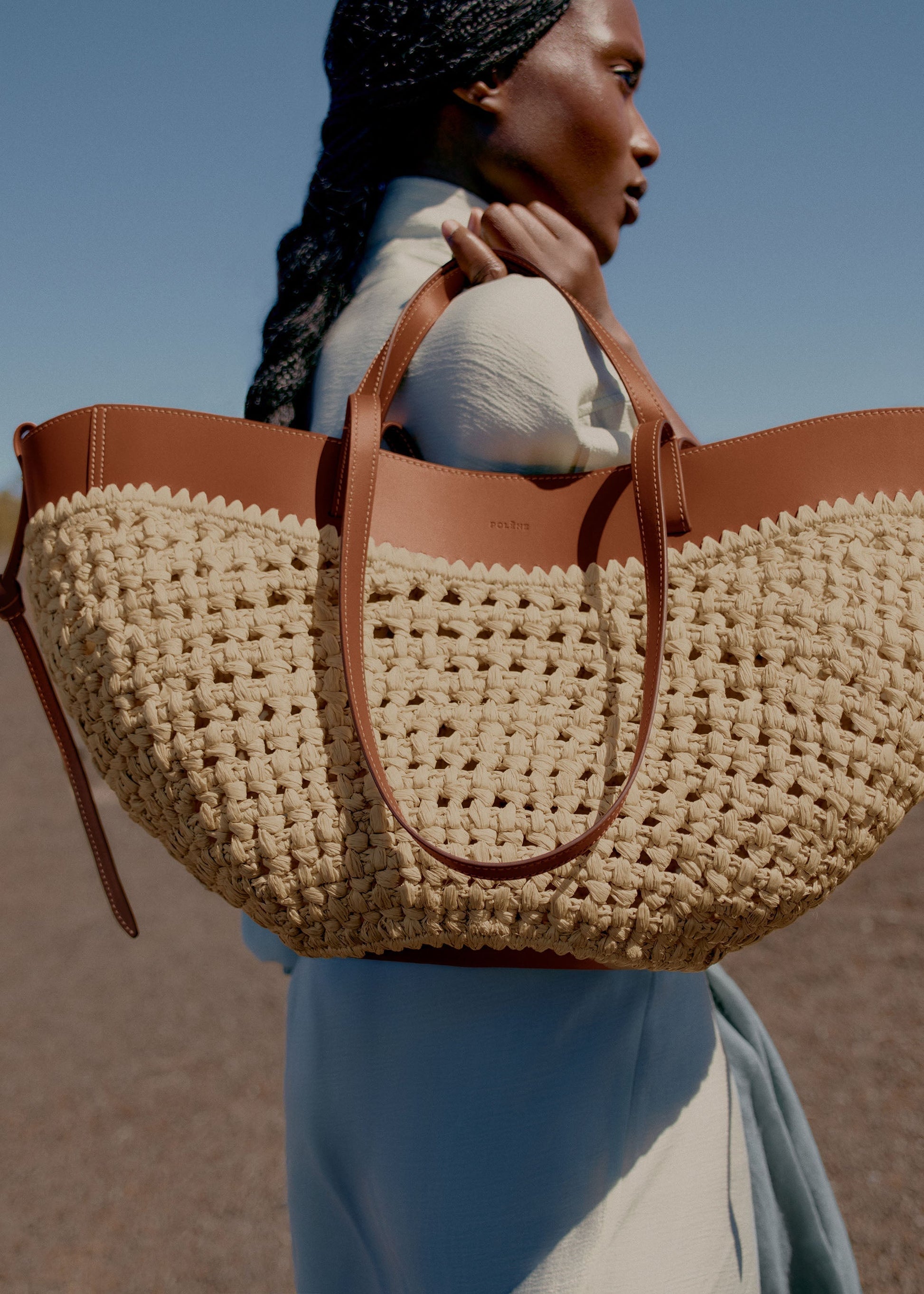 Cirelle Tote Çanta - Rafya