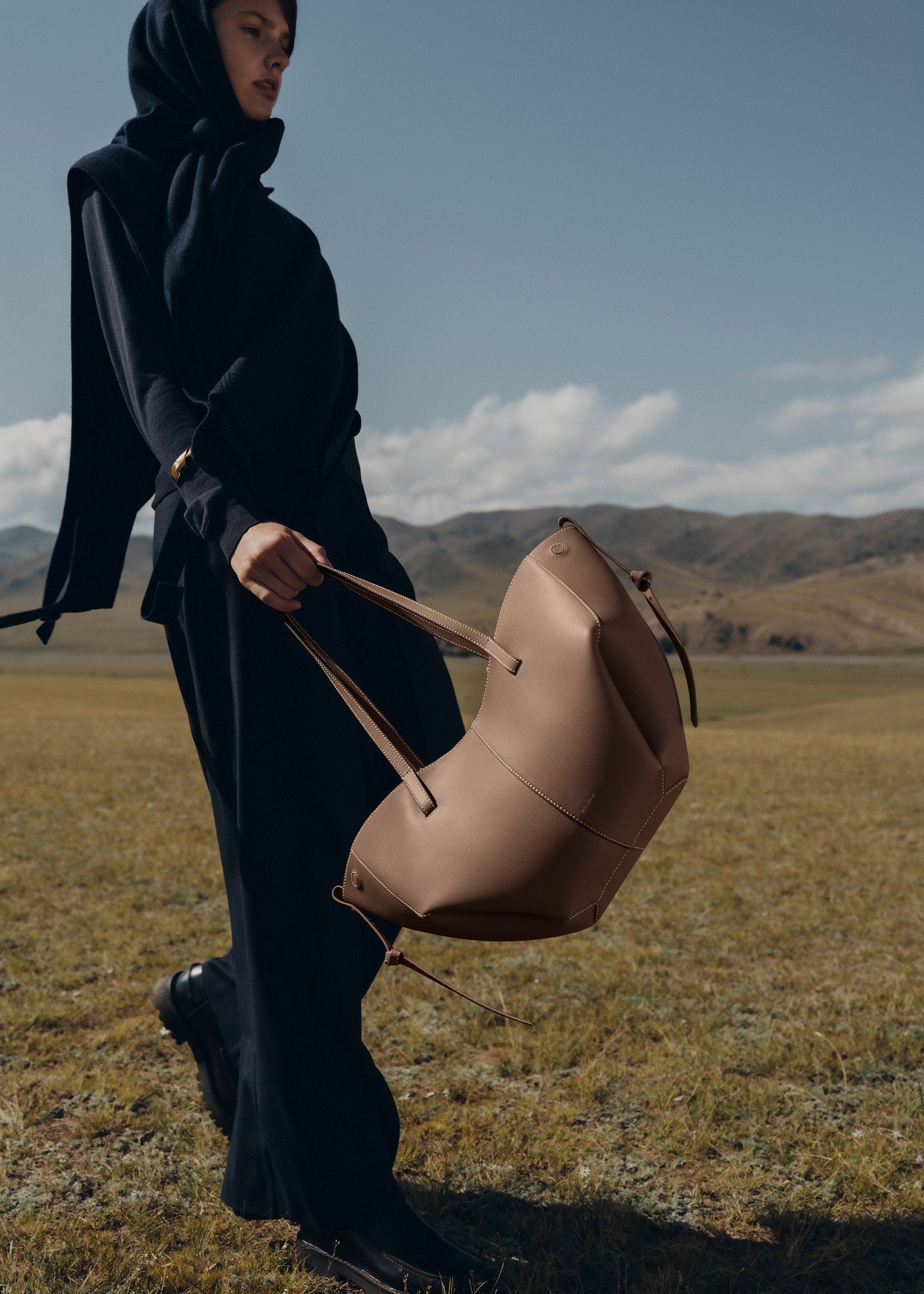 Cirelle Small Tote Çanta - Kestane kahve