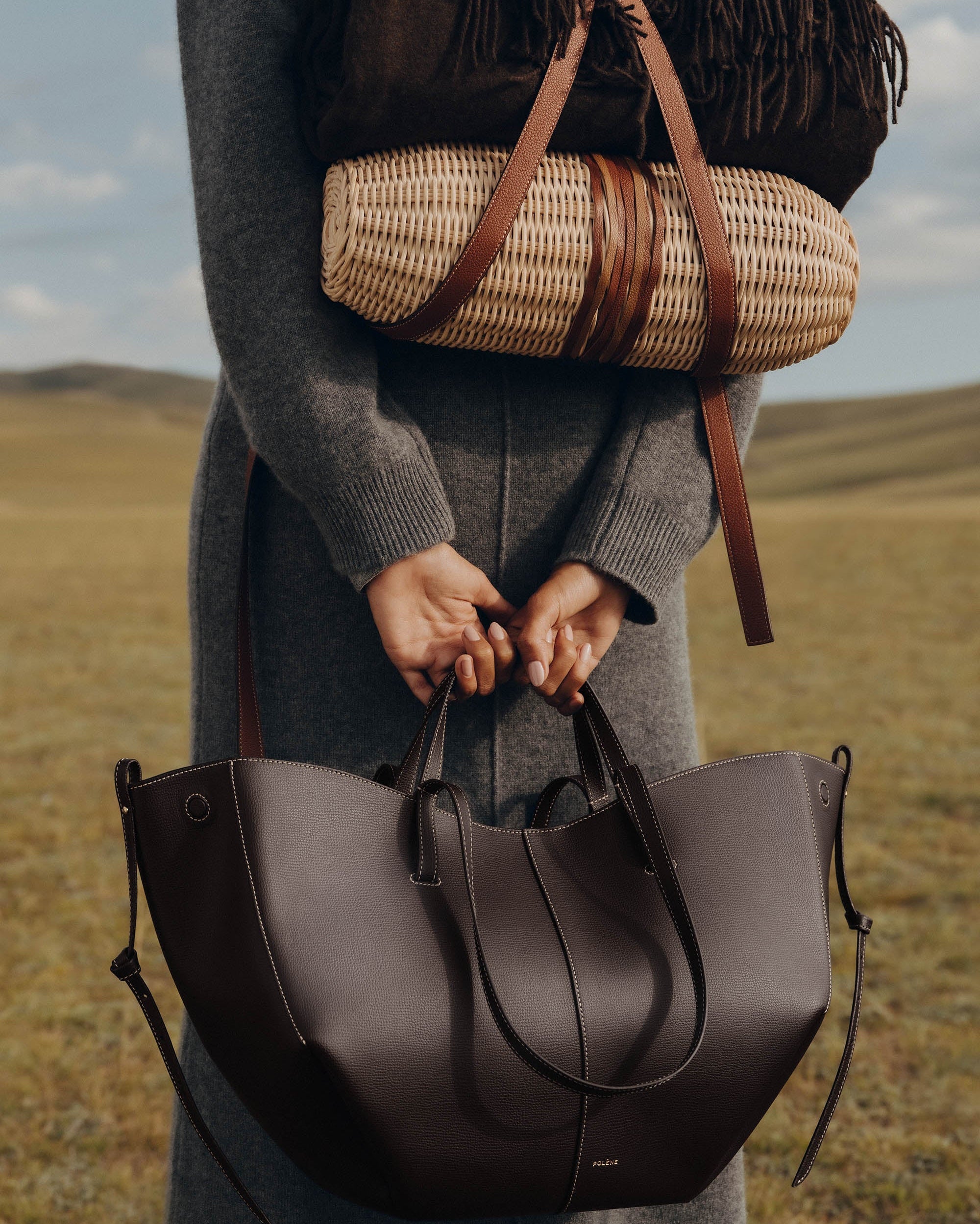 Cirelle Tote Çanta - Kahverengi