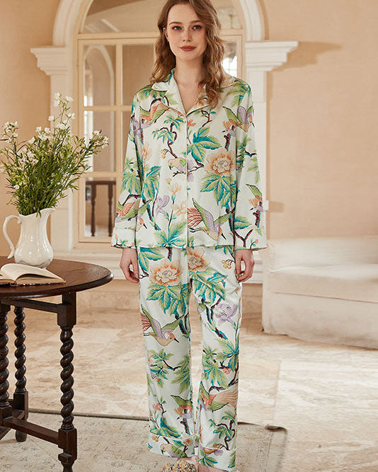 Ahtapot Desenli Uzun Kollu Pijama Takımı