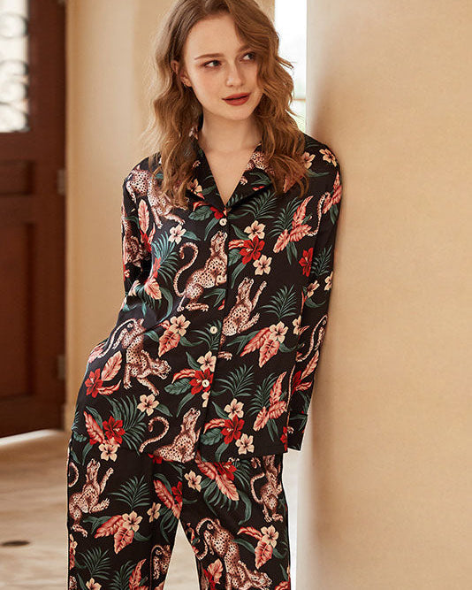 Ahtapot Desenli Uzun Kollu Pijama Takımı