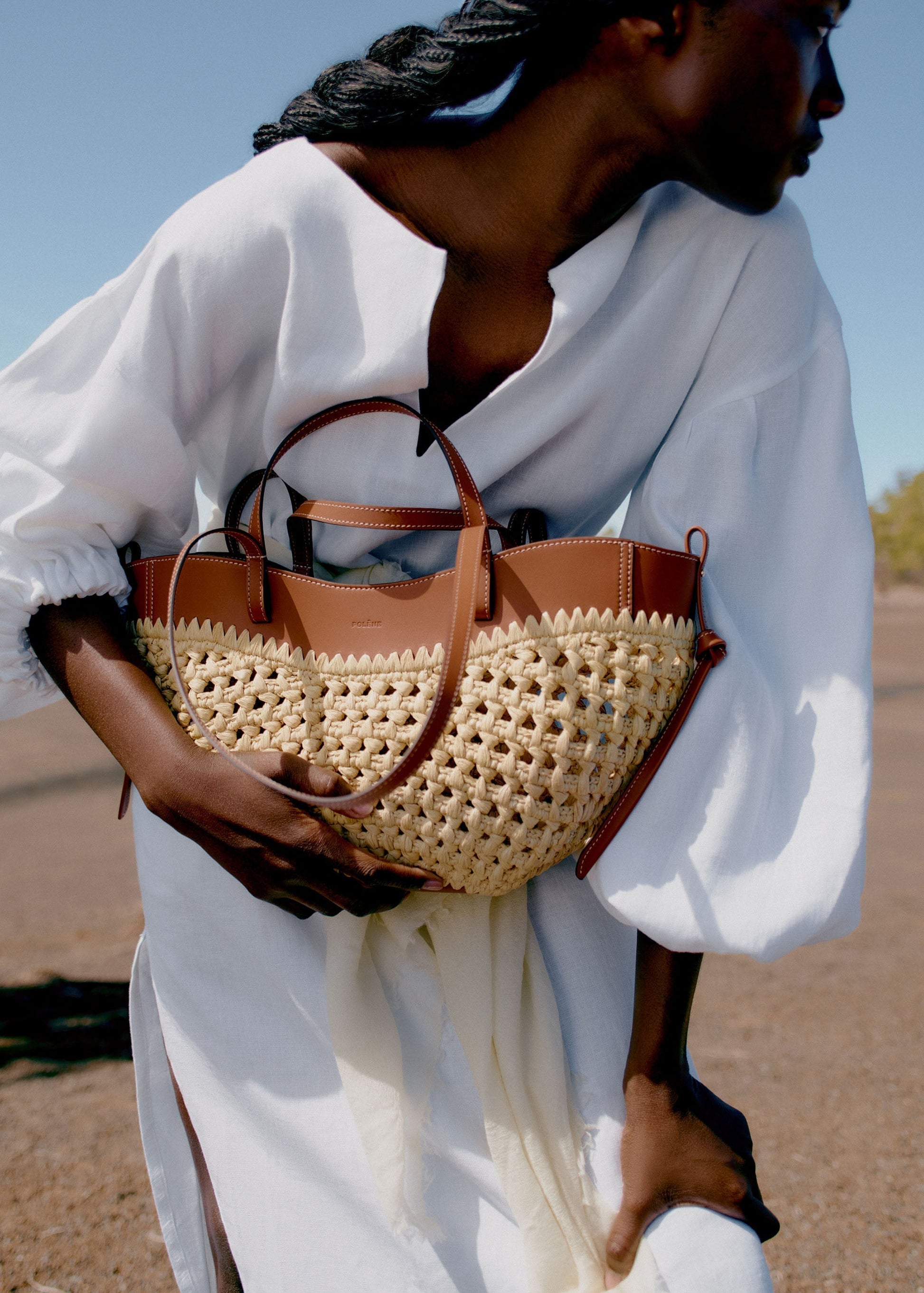 Cirelle Small Tote Çanta - Rafya