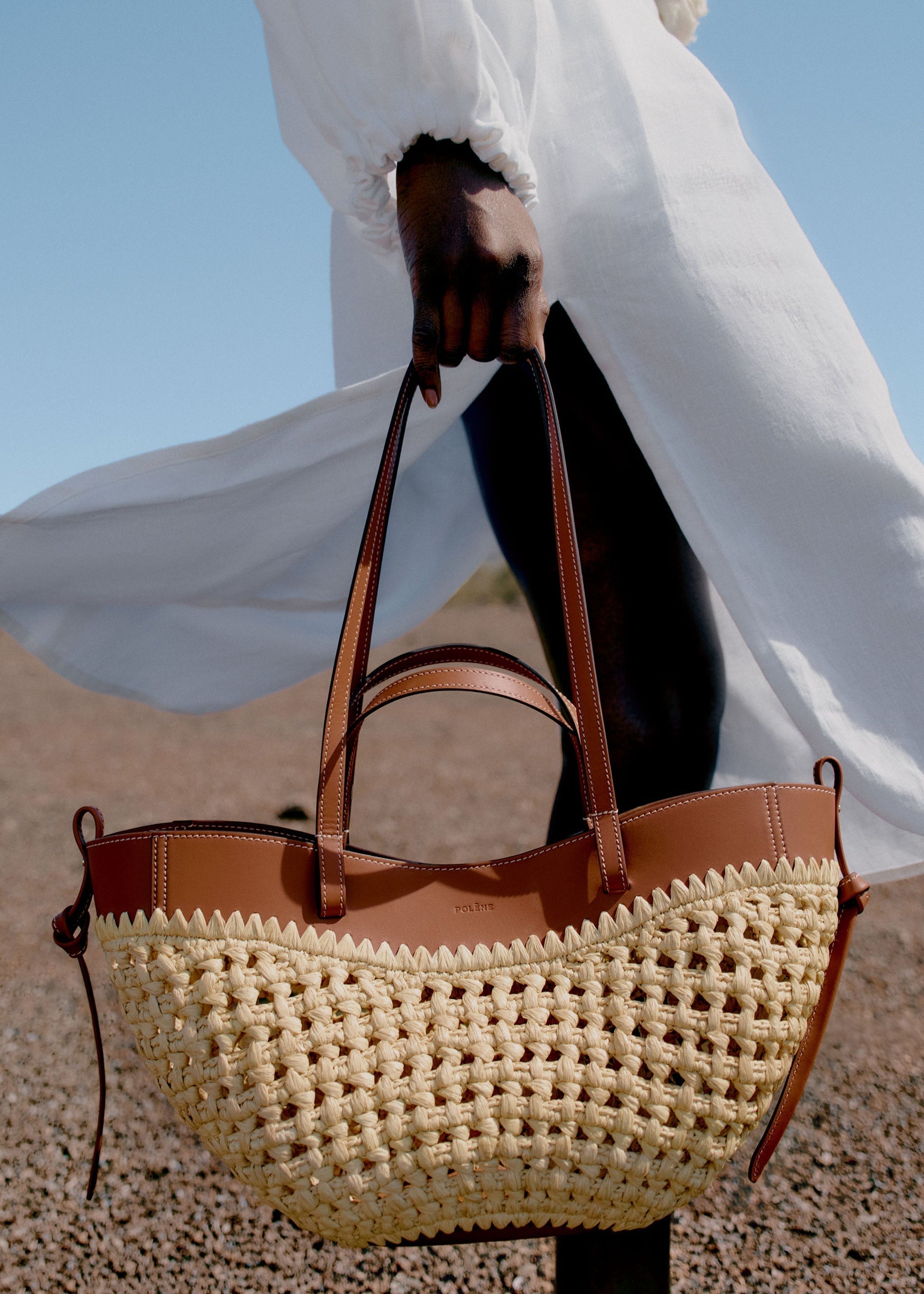 Cirelle Small Tote Çanta - Rafya
