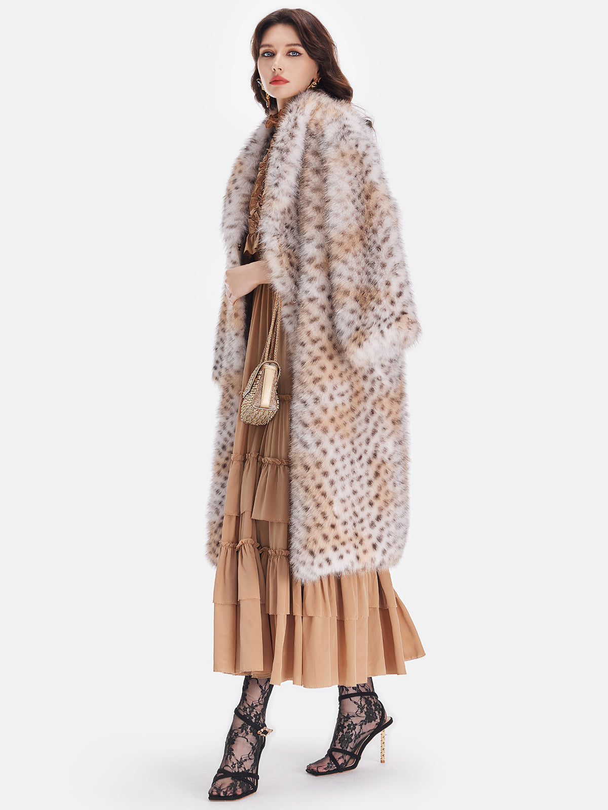 Çekici Sahte Vizon Kürk Ceket