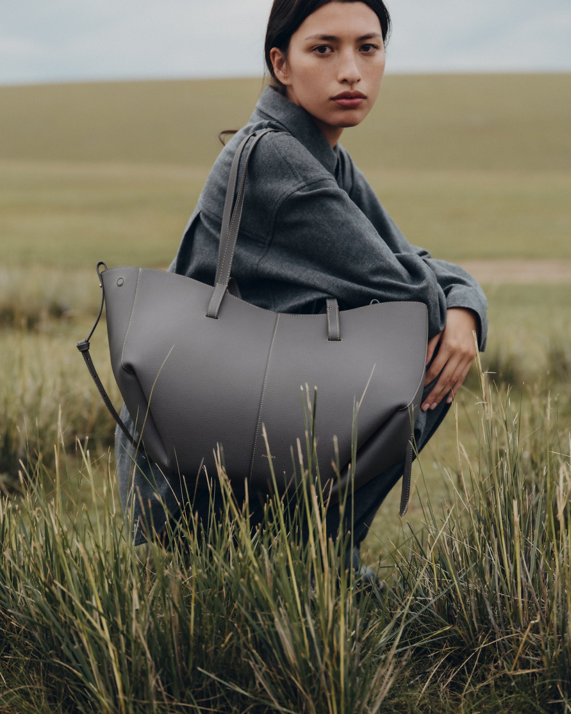 Cirelle Tote Çanta - Taş gri