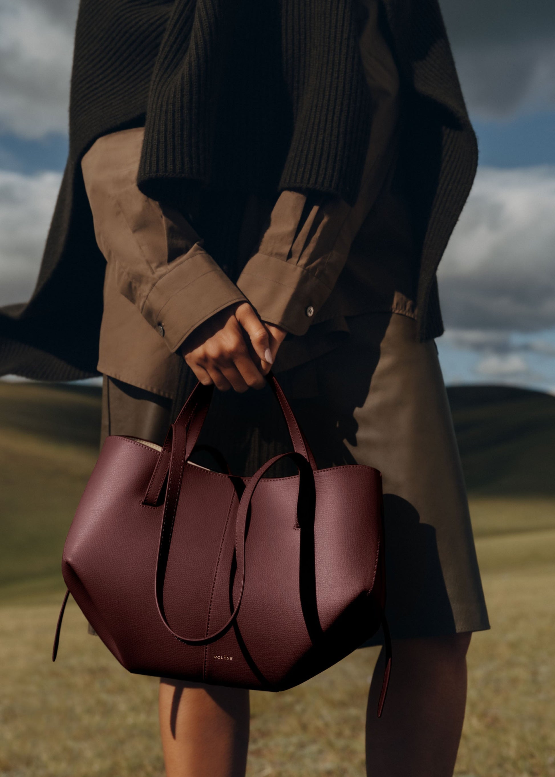 Cirelle Small Tote Çanta - Vişne kırmızısı