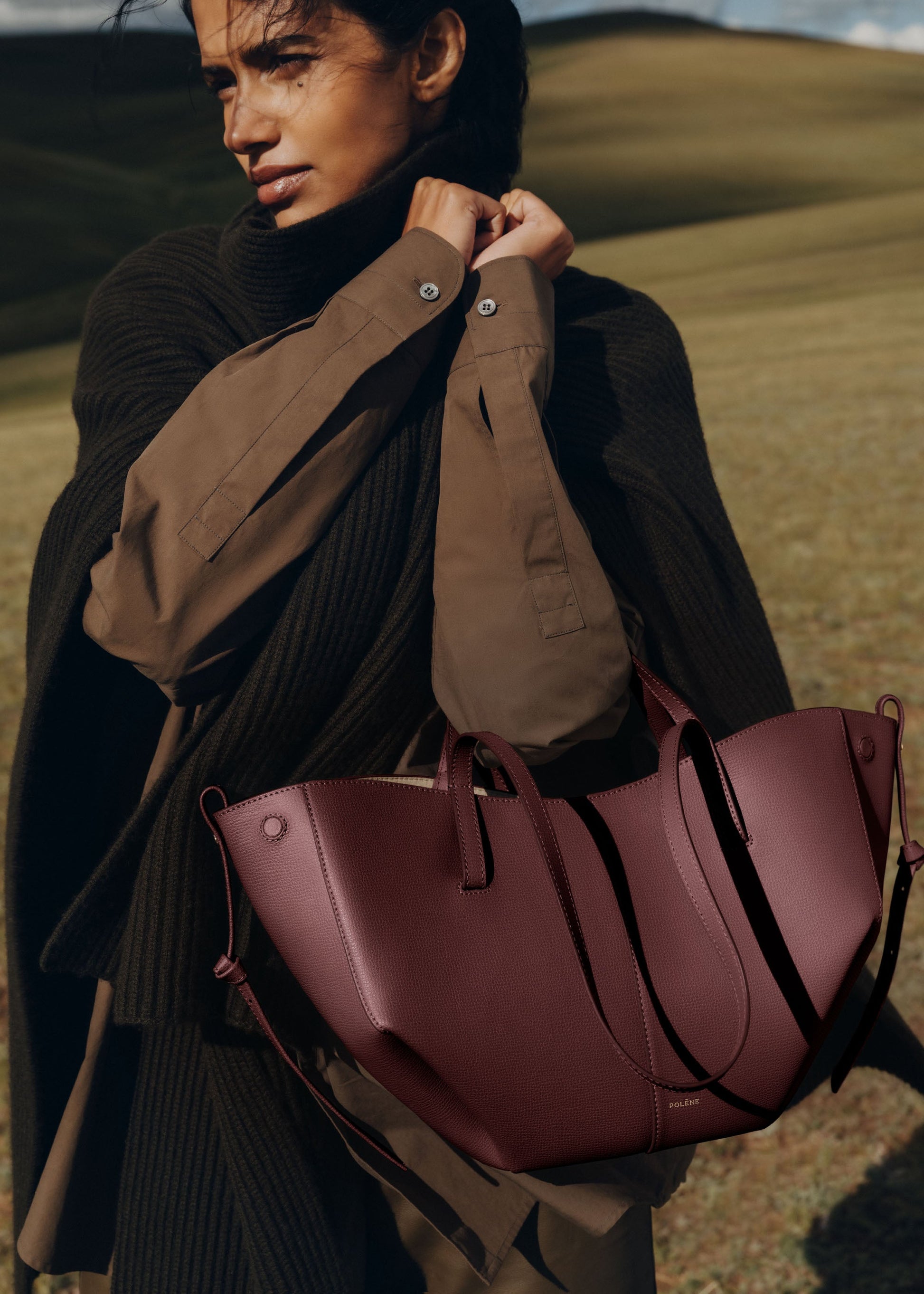 Cirelle Small Tote Çanta - Vişne kırmızısı