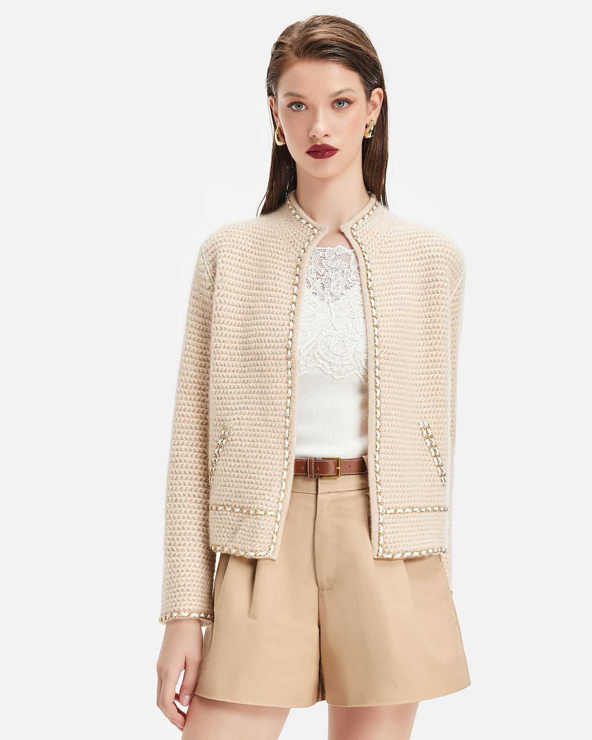 Elişi Zincirli Tığ Ceket