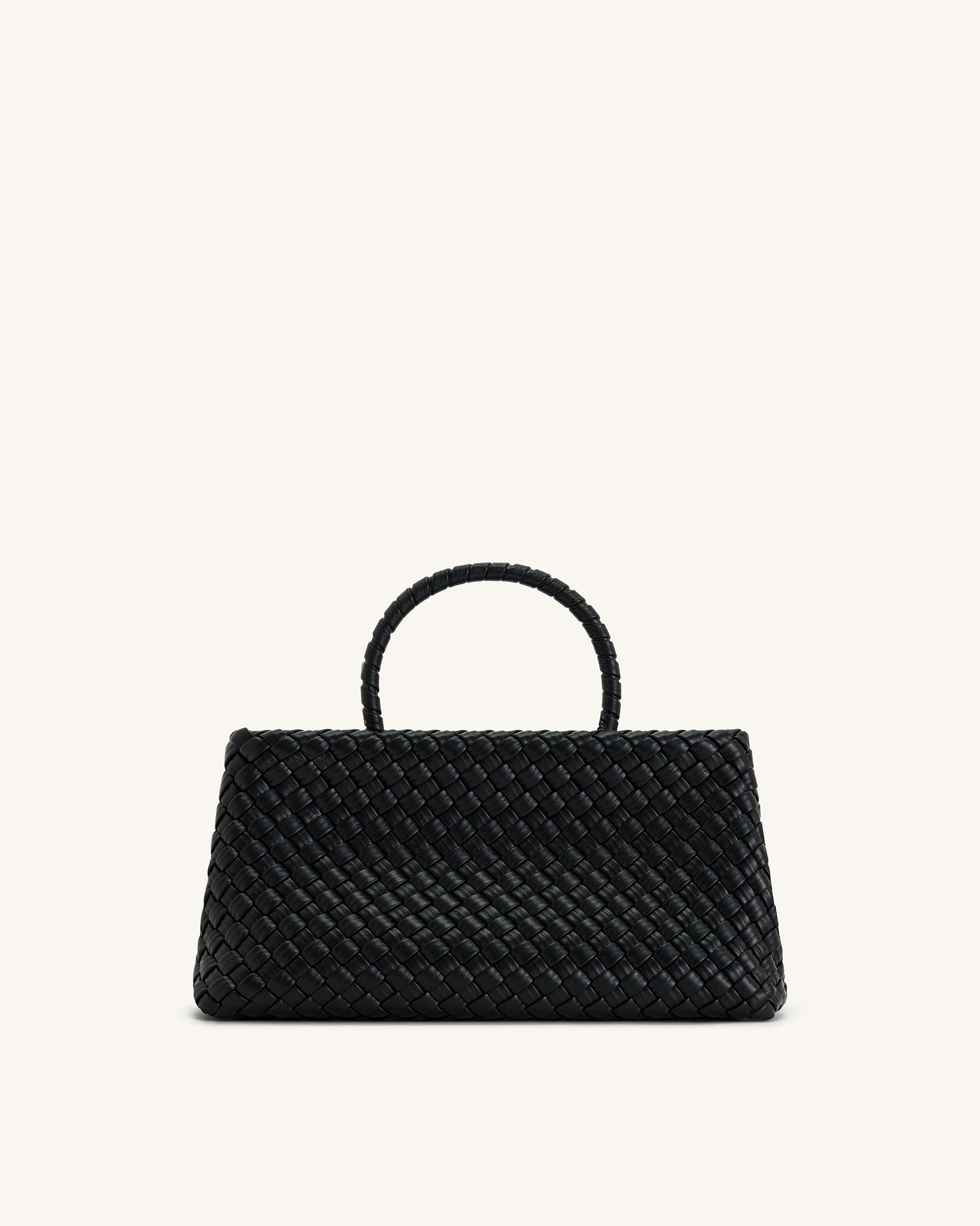 Virelle Dokuma Tote Çanta - Siyah