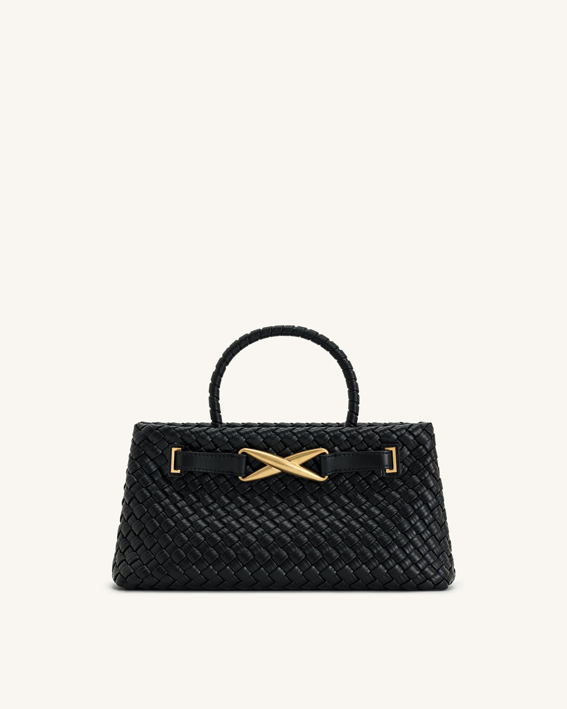 Virelle Dokuma Tote Çanta - Siyah