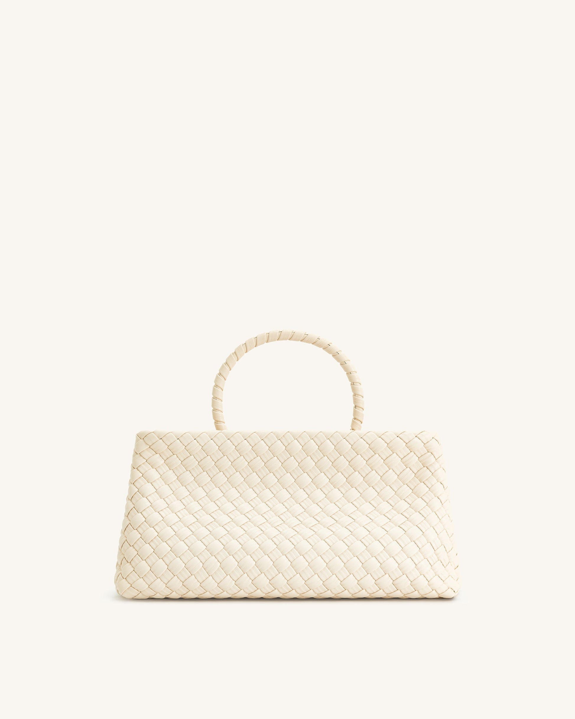 Virelle Dokuma Tote Çanta - Krem