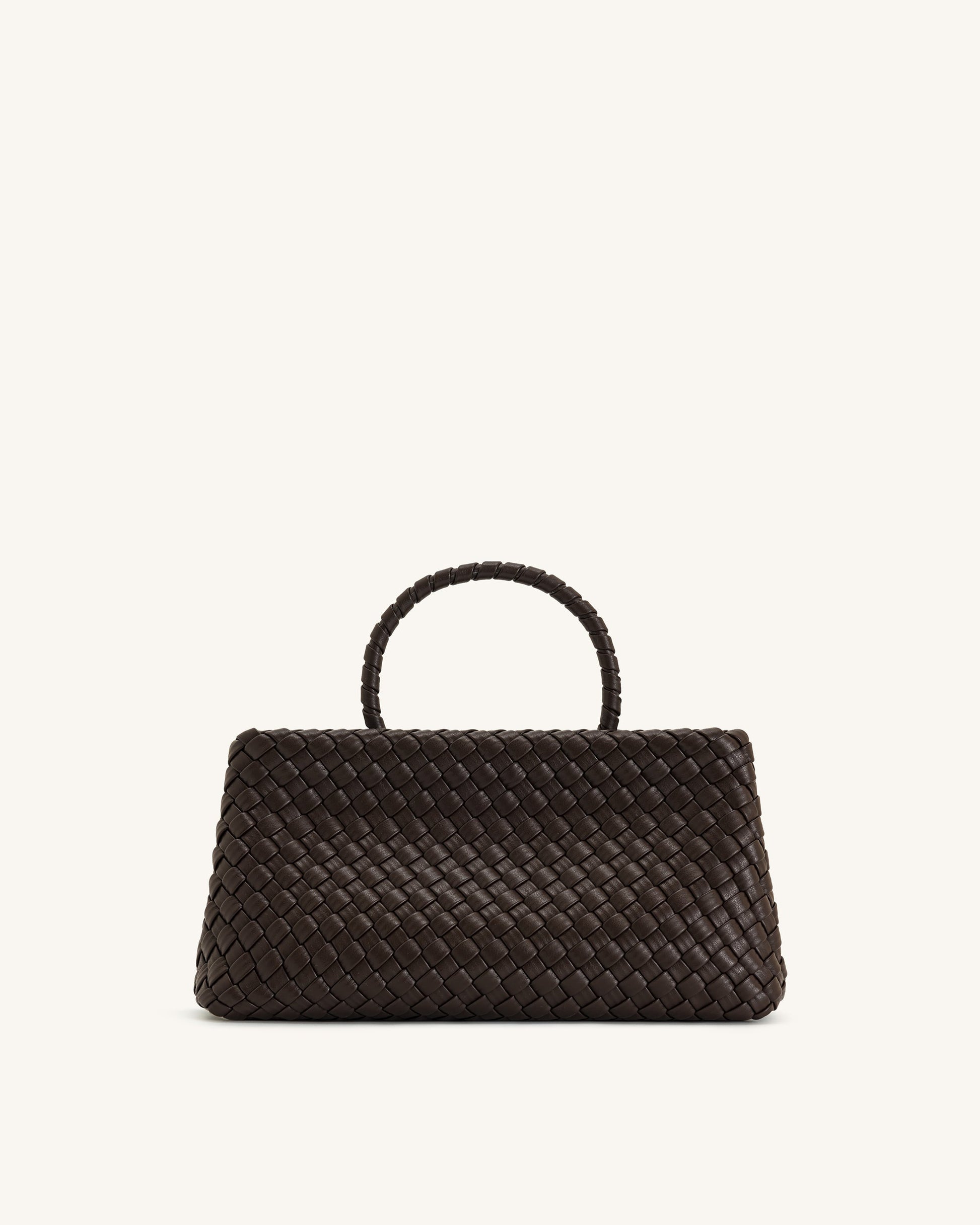 Virelle Dokuma Tote Çanta - Kahverengi