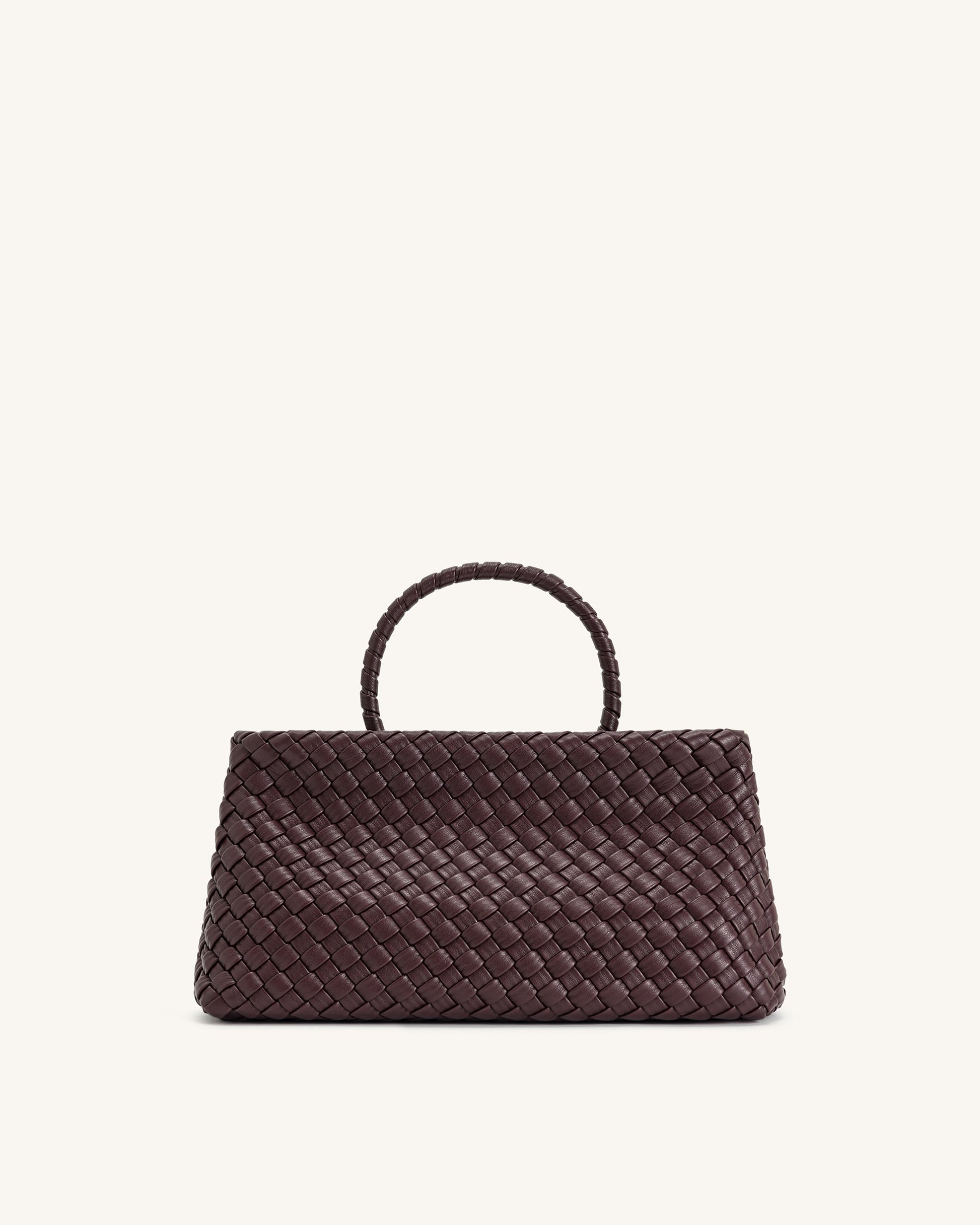 Virelle Dokuma Tote Çanta - Bordo