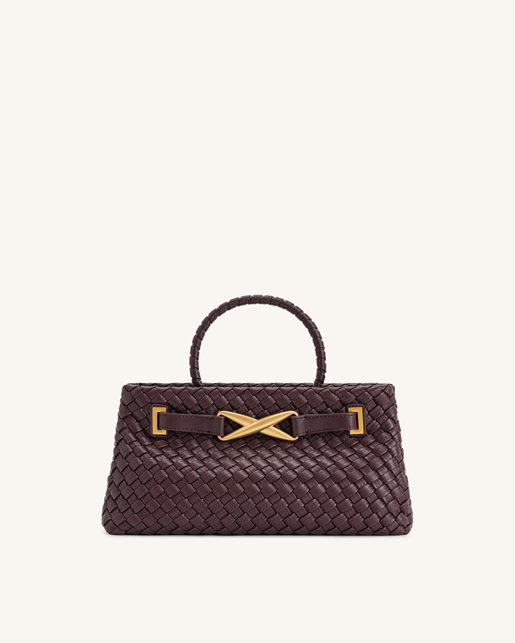 Virelle Dokuma Tote Çanta - Bordo