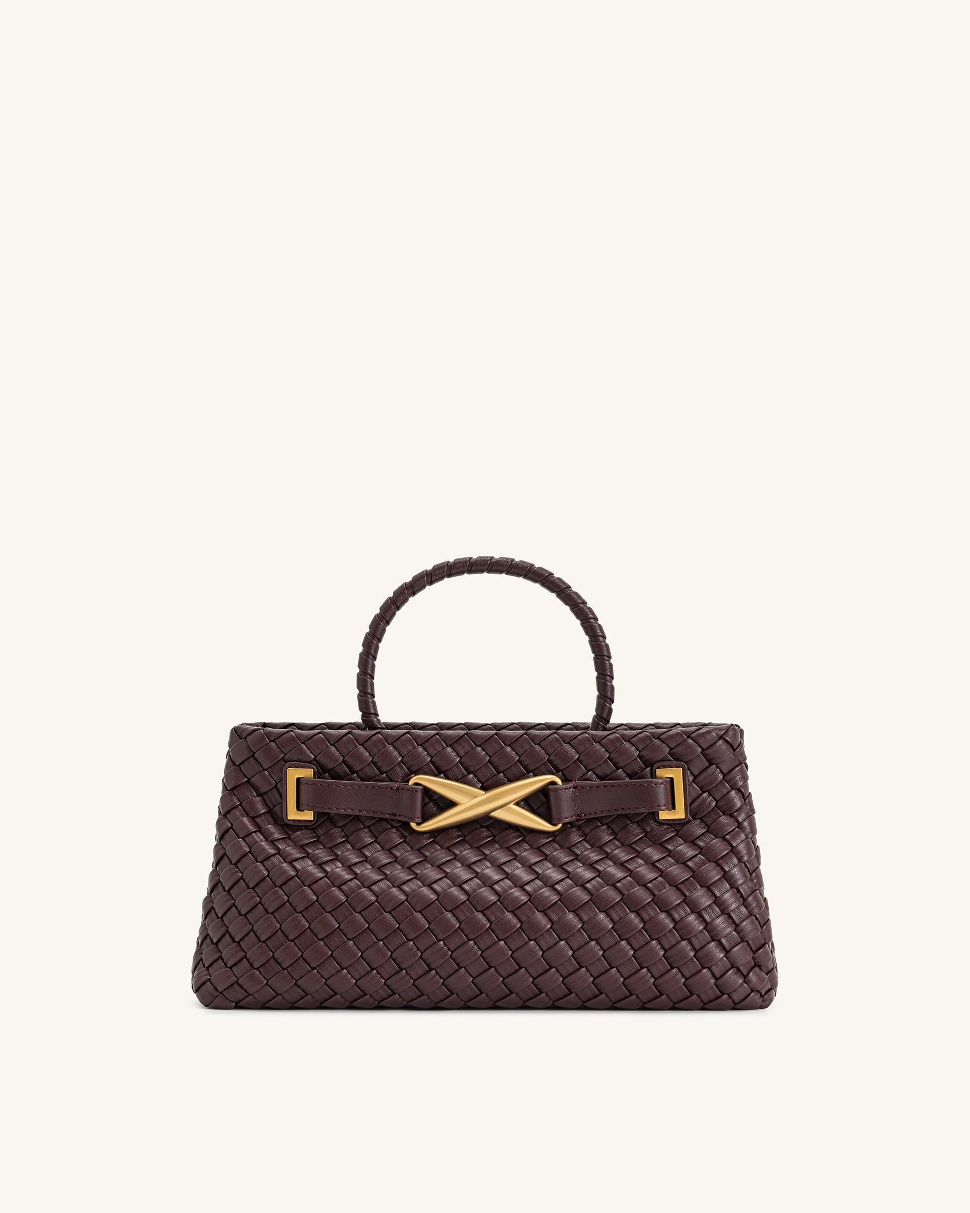 Virelle Dokuma Tote Çanta - Bordo
