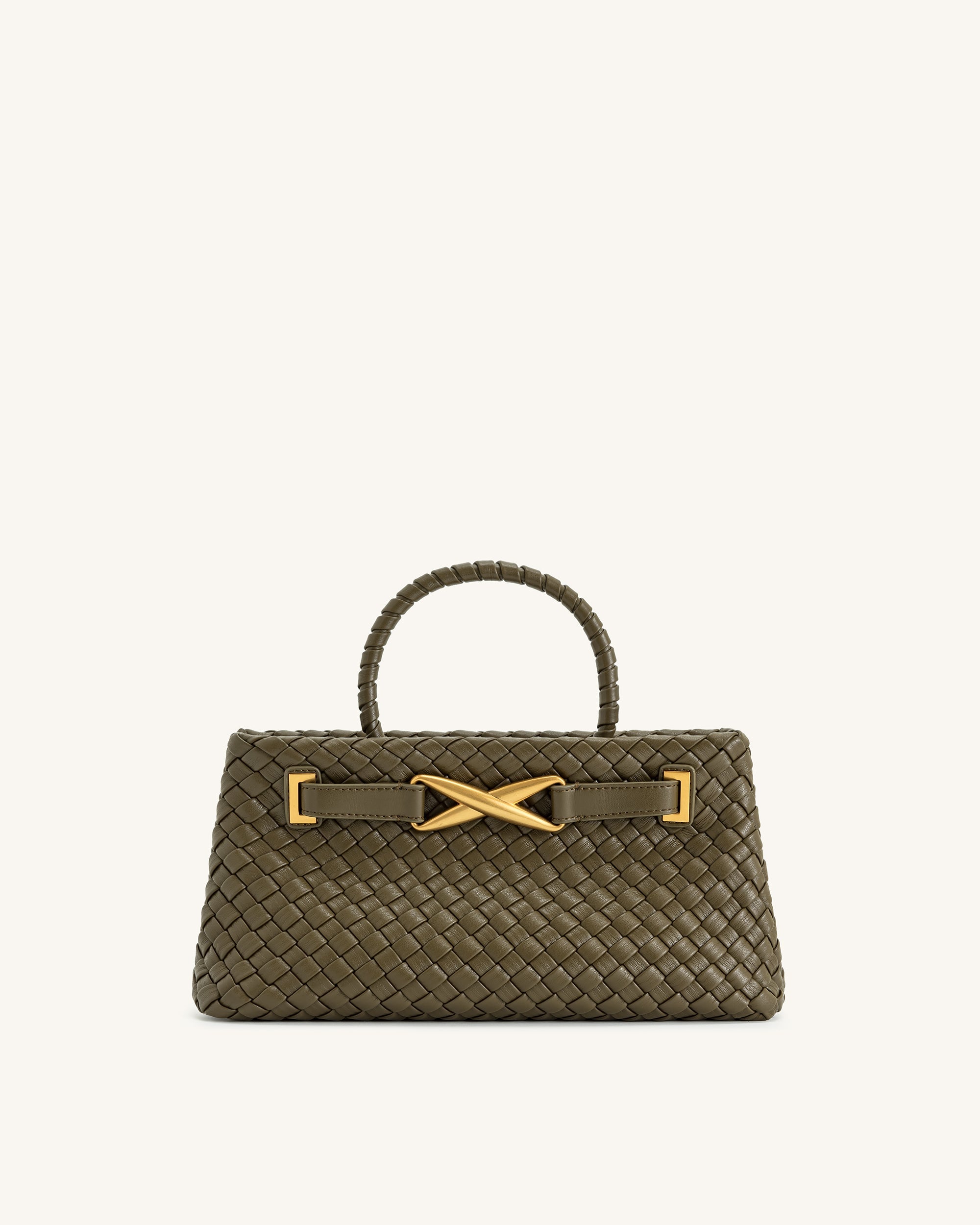 Virelle Dokuma Tote Çanta - Haki