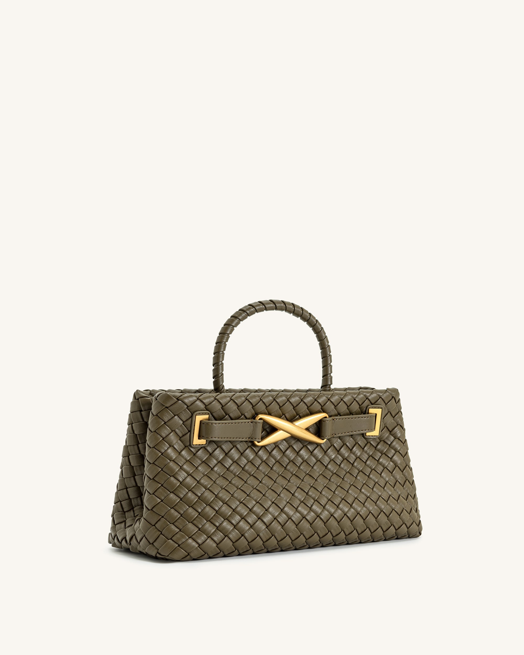 Virelle Dokuma Tote Çanta - Haki