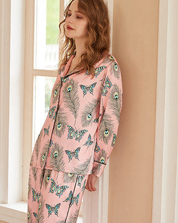Sıcak Hava Balonu Baskılı Pijama Takımı - Beyaz