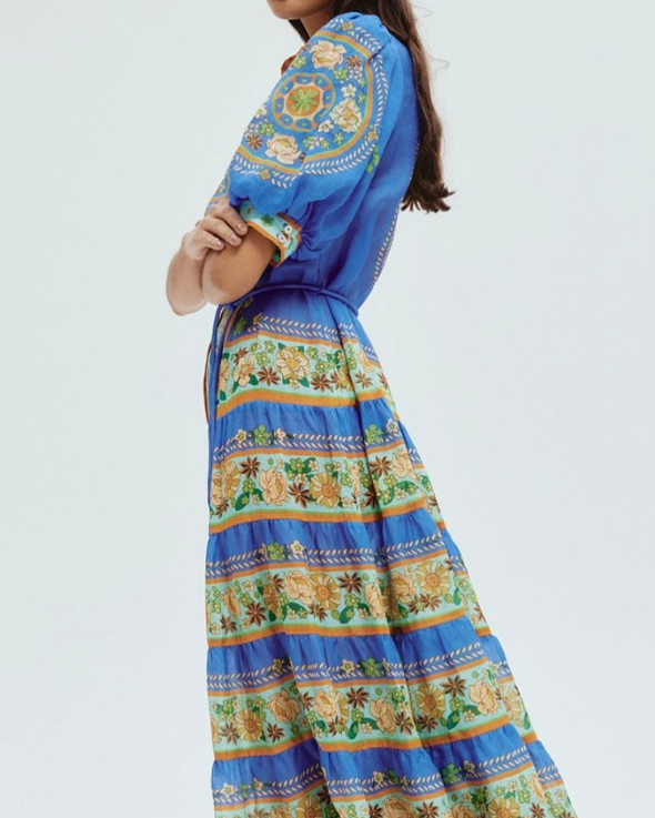 Flower Power Midi Elbise