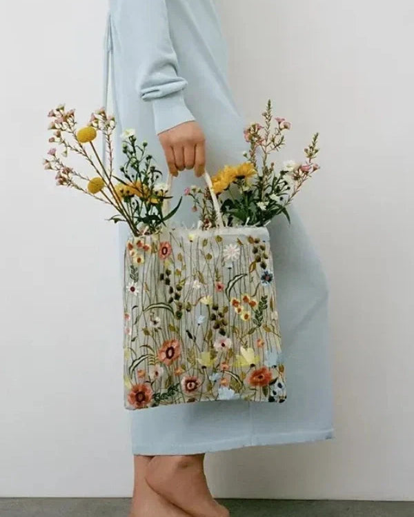 Lakelyn Çiçekli Tote Çanta