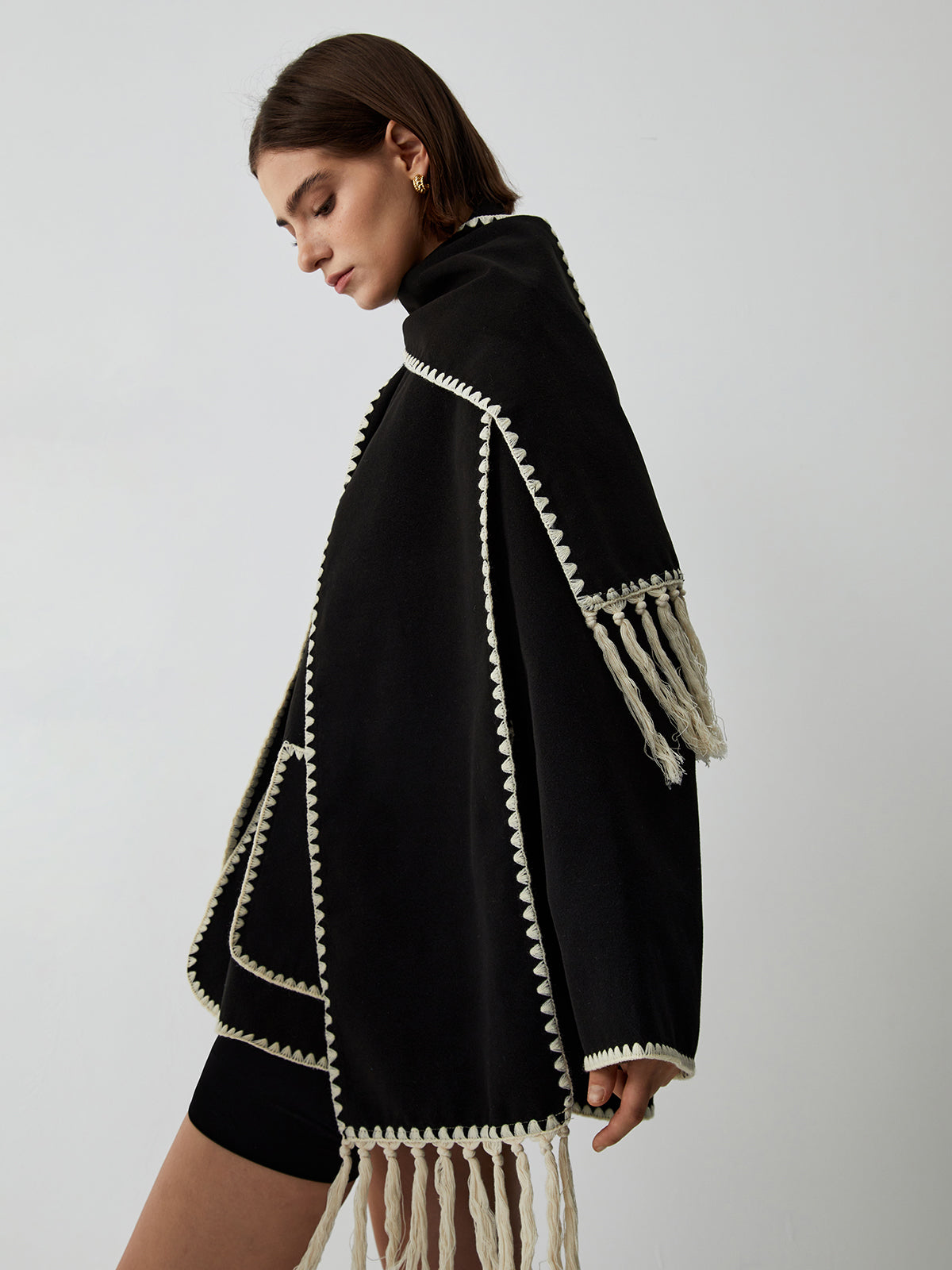 Kontrast Kesim Ceket