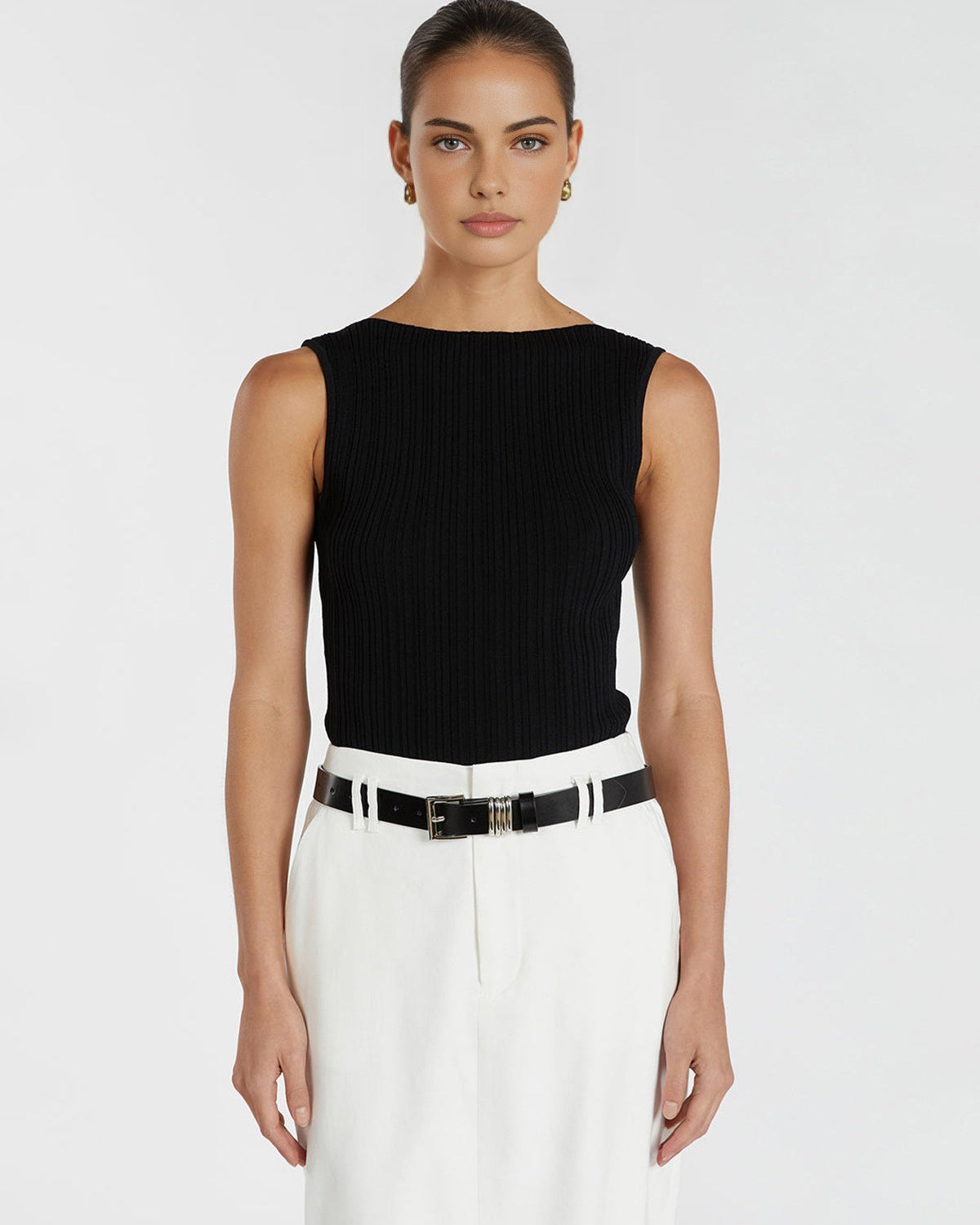 Minimalizm Düz Kazak Yelek