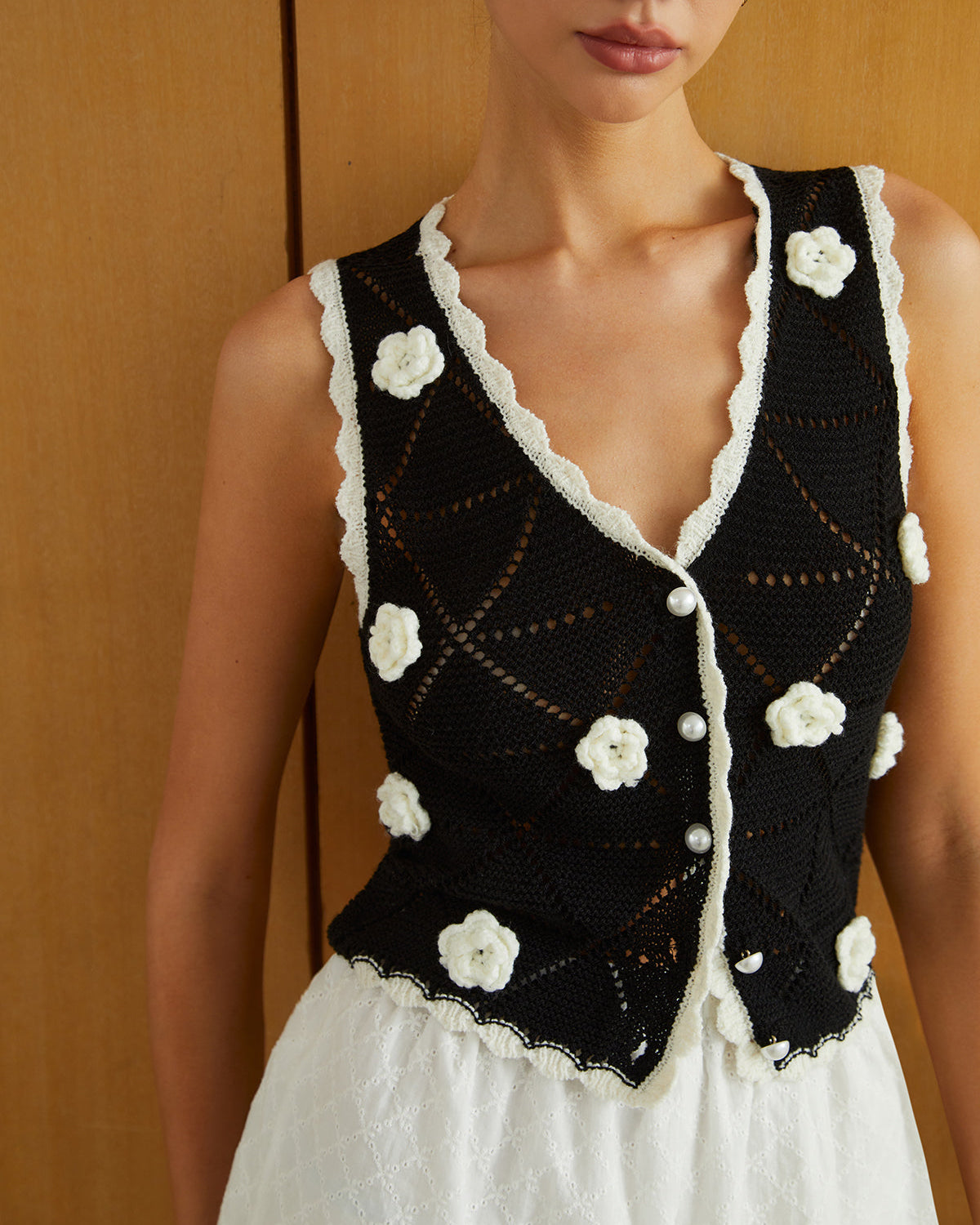 Rozet Dekorlu Kazak Yelek