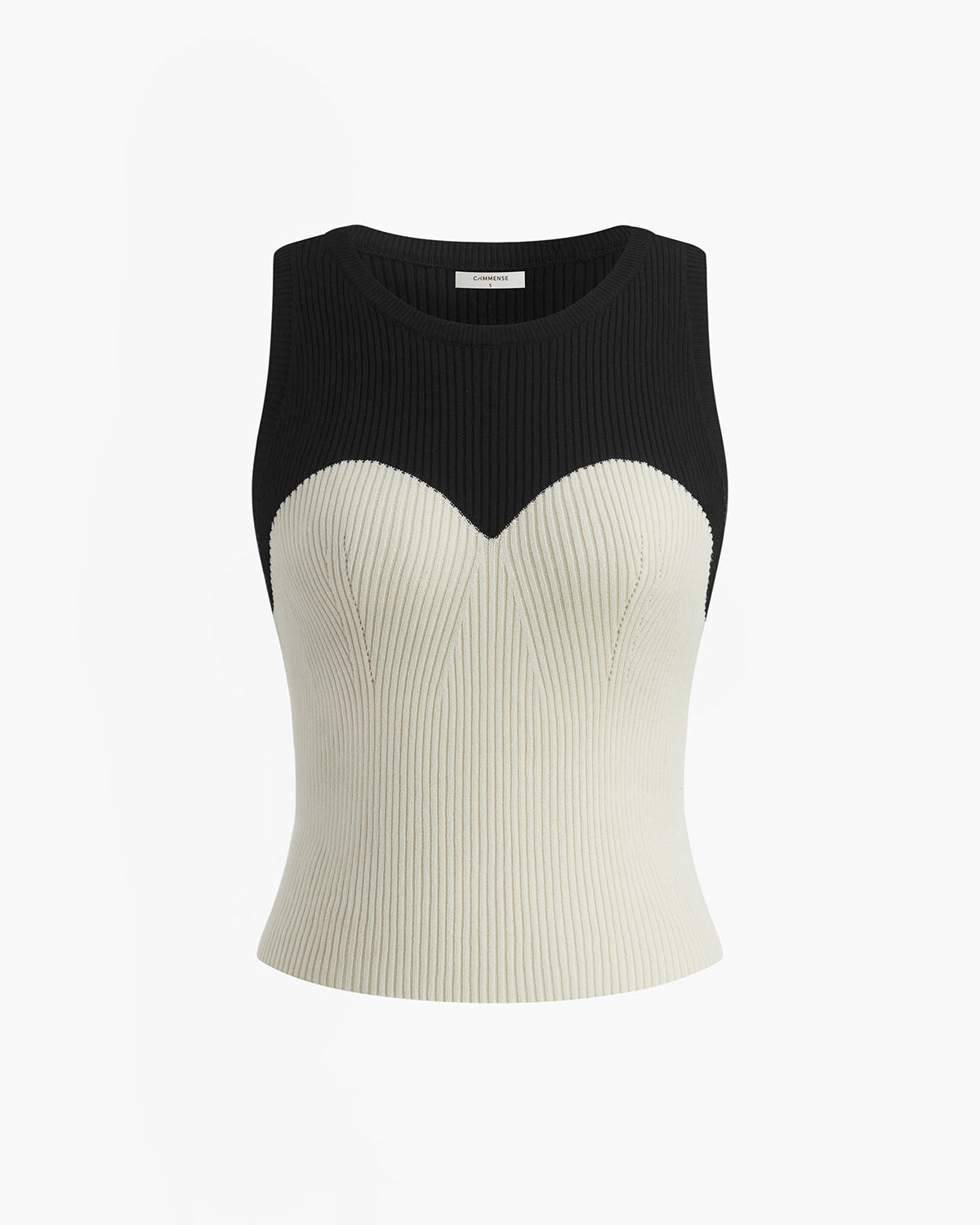 Kontrast Trim İnce Kazak Yelek