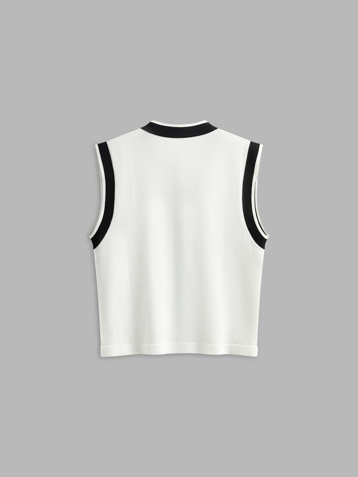 Kontrast Trim Kazak Yelek