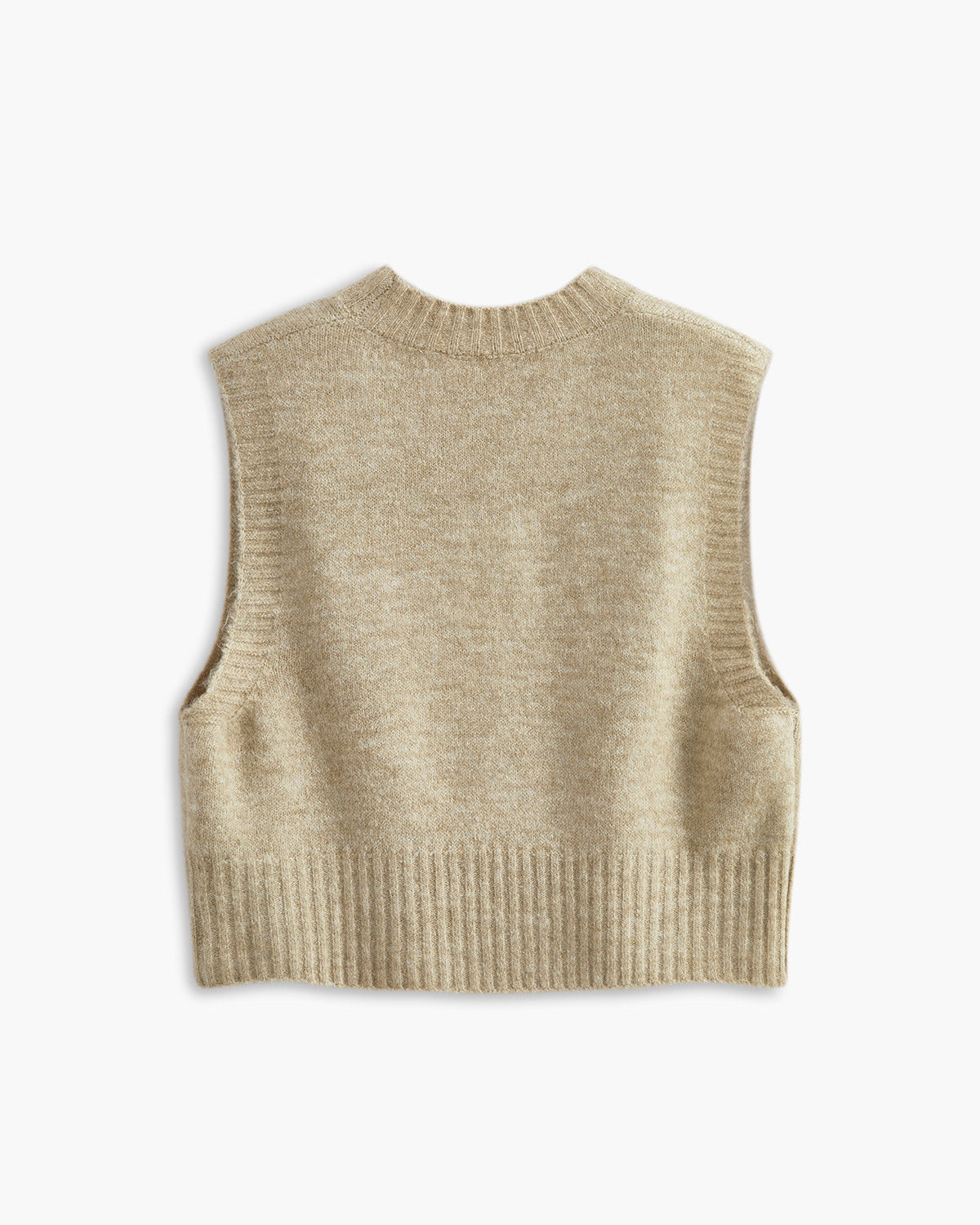 Yuvarlak Yaka Çilek Kazak Yelek