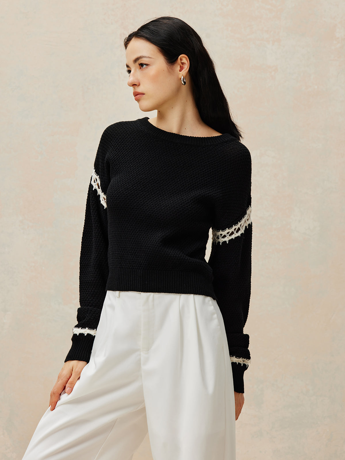 Patchwork Tasarım Kazak