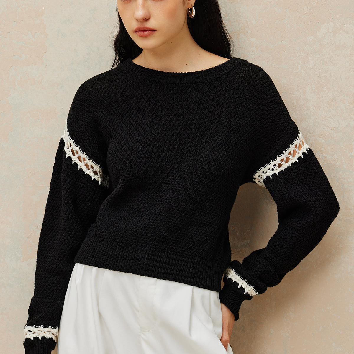 Patchwork Tasarım Kazak