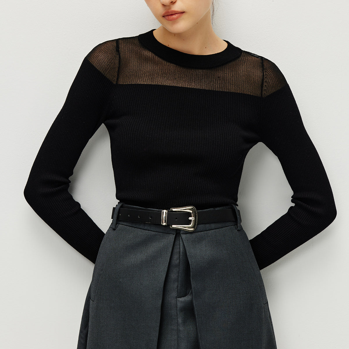 Yarı Şeffaf Panel Kazak