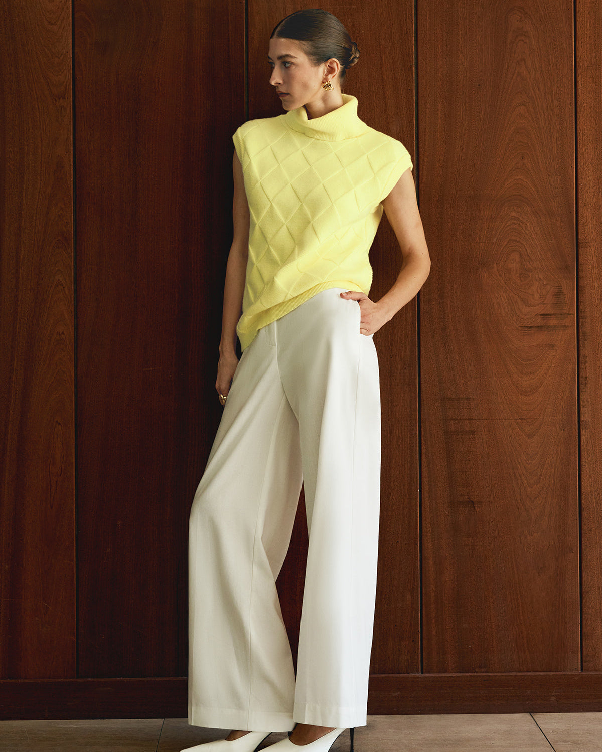 Turtleneck Diamond Kazak Yelek