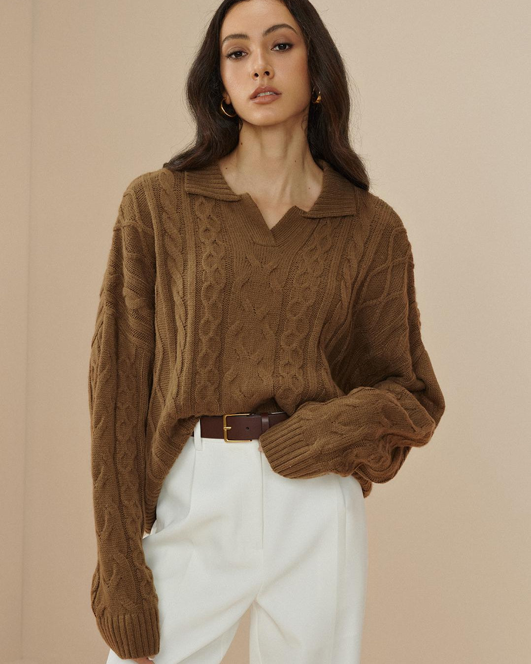 Büyük Yakalı Kablo Kazak