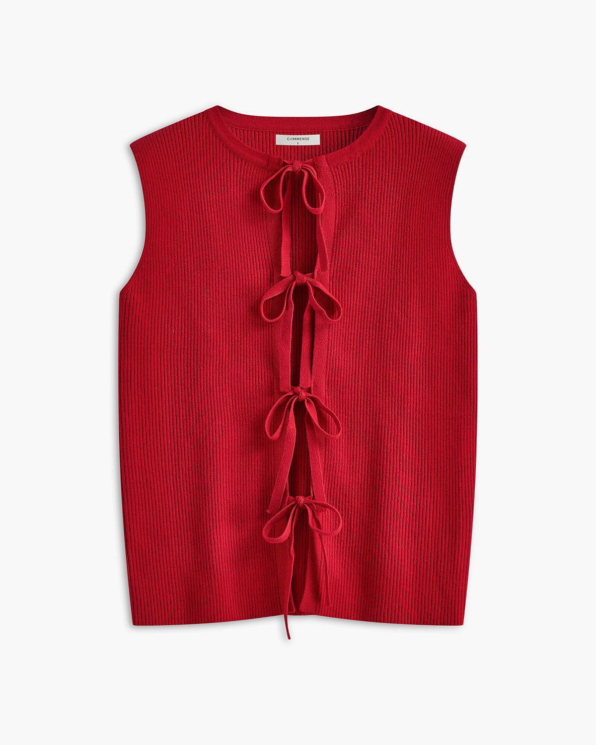 Kaburgalı Kravat Yaka Kazak Yelek