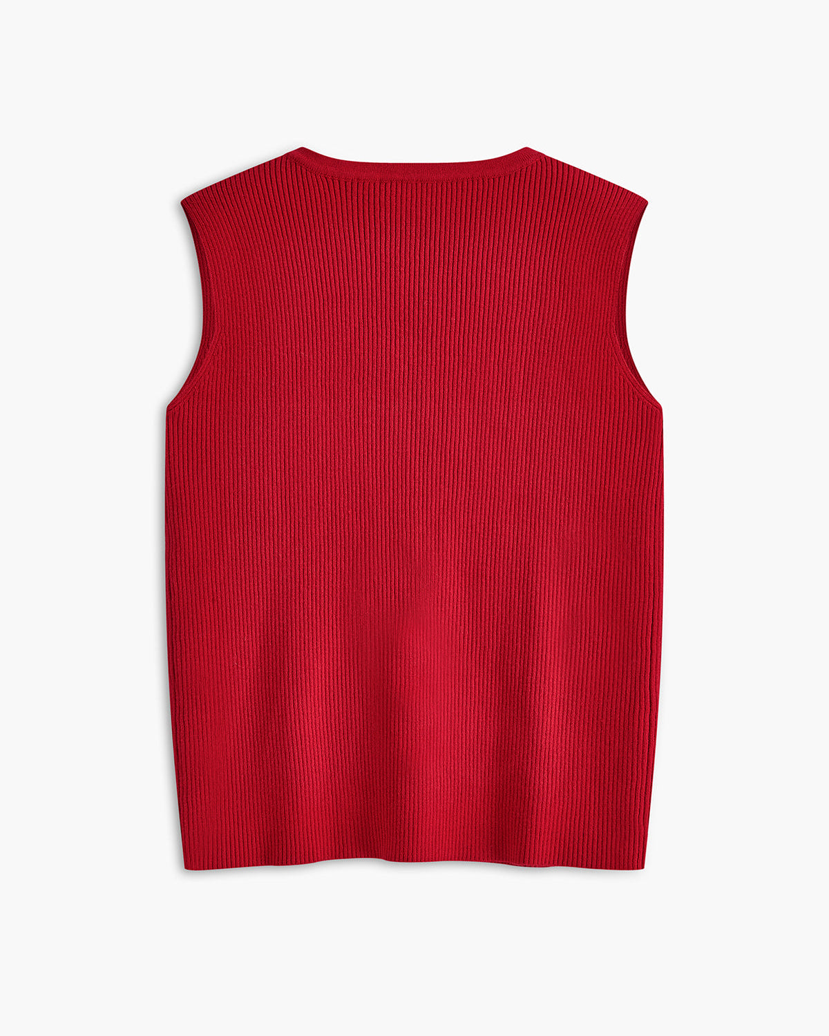 Kaburgalı Kravat Yaka Kazak Yelek