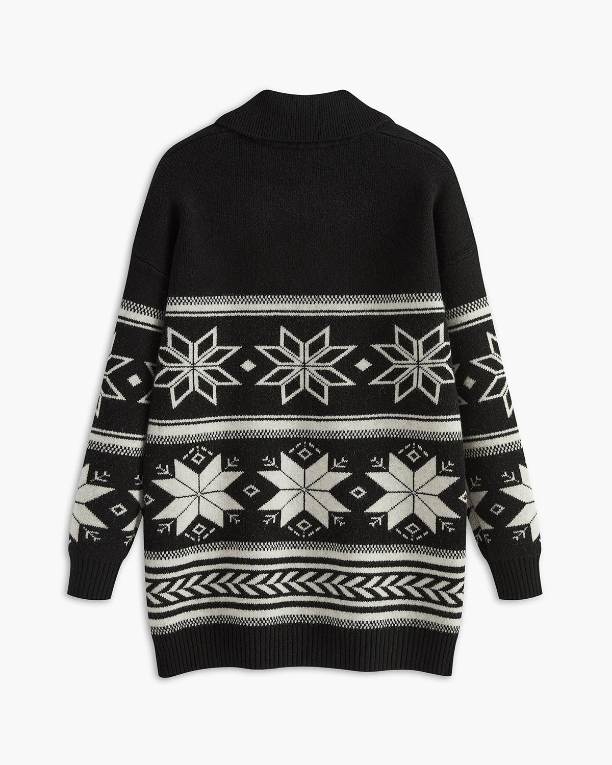 Jakarlı Fermuarlı Yaka Kazak