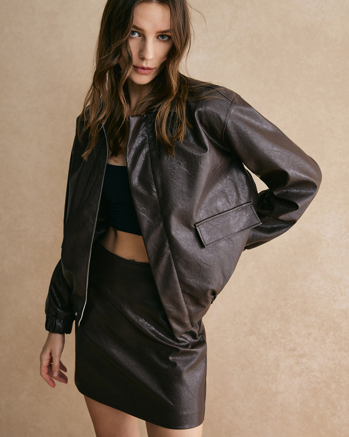 Vintage Suni Deri Ceket