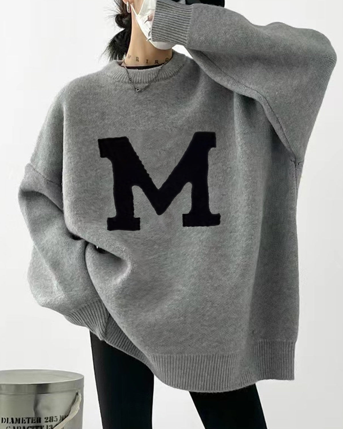 Harf Baskılı Bol Kazak