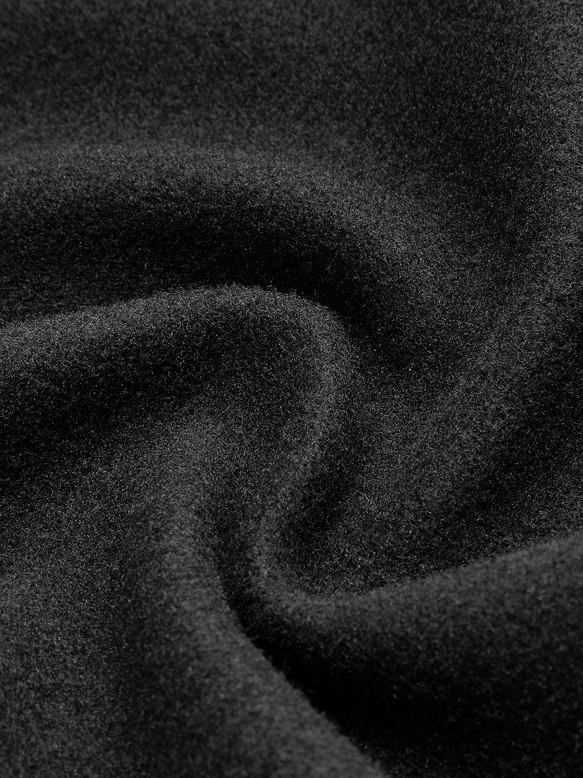 Büyük Yaka İnce Fermuarlı Ceket